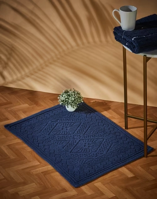 Aqib Cotton Woven Bathmat