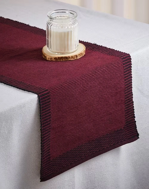 Ayira Avikar Contrast Border Cotton Woven Runner