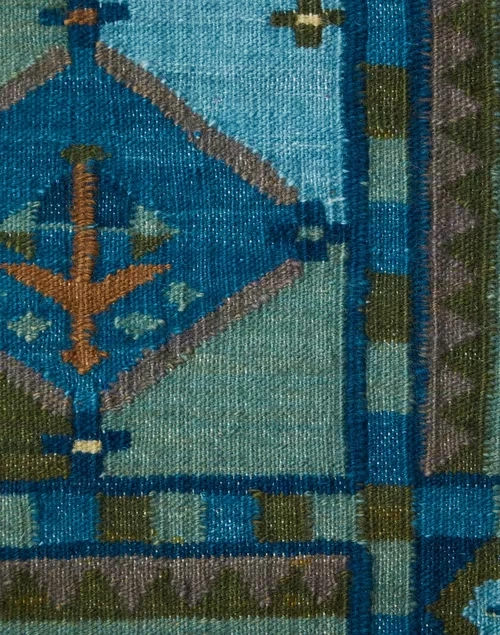 Blue Shamli Hand Woven Woollen Cotton Runner