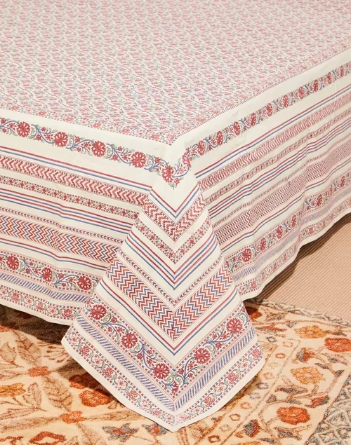 Urmika Hand Printed Cotton Bed Cover