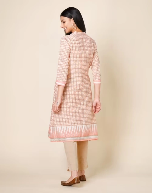 Cotton Printed Knee Length Kurta