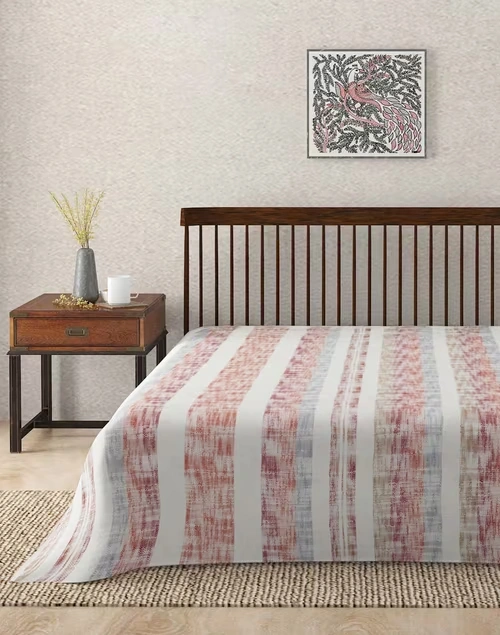 Offwhite Trushita Cotton Single Bed Cover