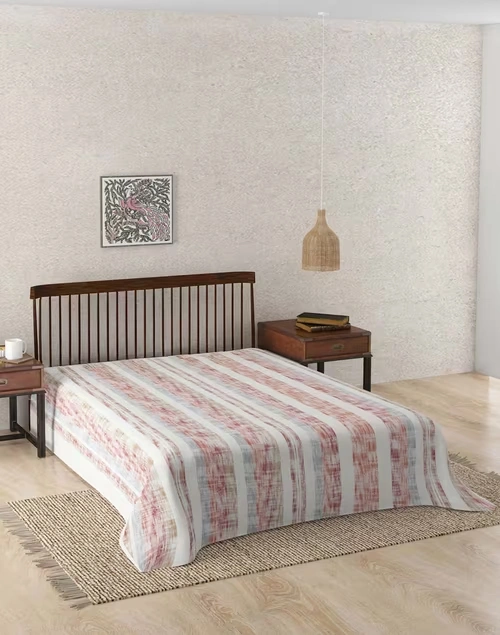 Offwhite Trushita Cotton Single Bed Cover