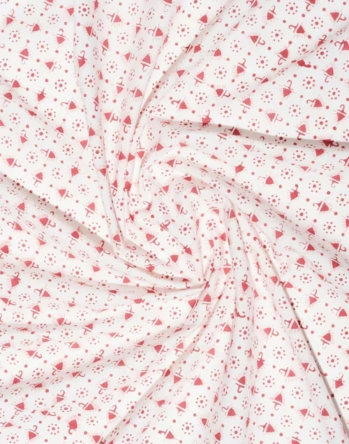 Red Vardaniya Cotton Printed Single Bed Sheet Set With 1 Pillow Cover