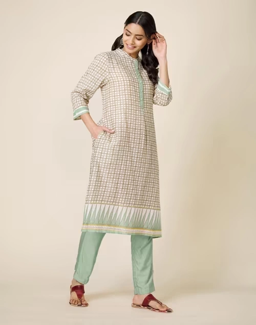 Cotton Printed Knee Length Kurta