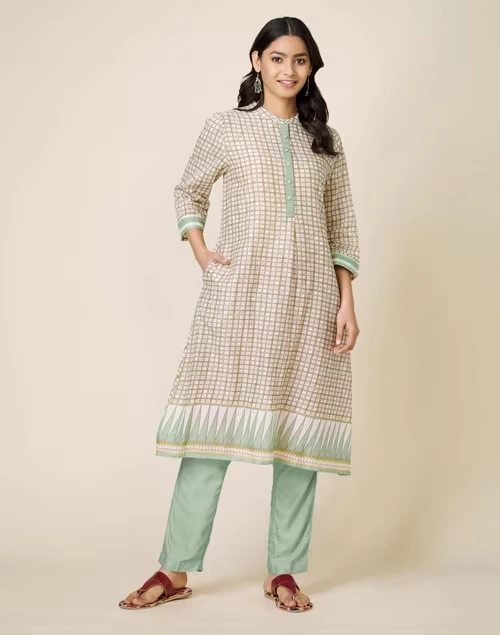 Cotton Printed Knee Length Kurta