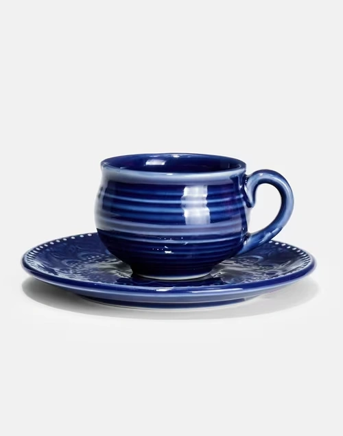 Vatika Nilaya Embossed Cup N Saucer Set