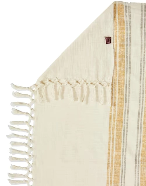 Yellow Jaira Cotton Hand Woven Bed Cover 4 Yellow Jaira Cotton Hand Woven Bed Cover