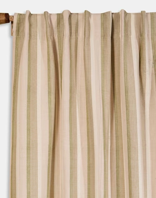Beige Khus Woven Cotton Curtain | 1 Pc