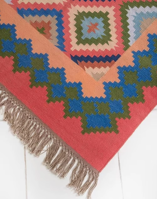 Akarsh Cotton Hand Woven Dhurrie 75X240 3 Akarsh Cotton Hand Woven Dhurrie 75X240