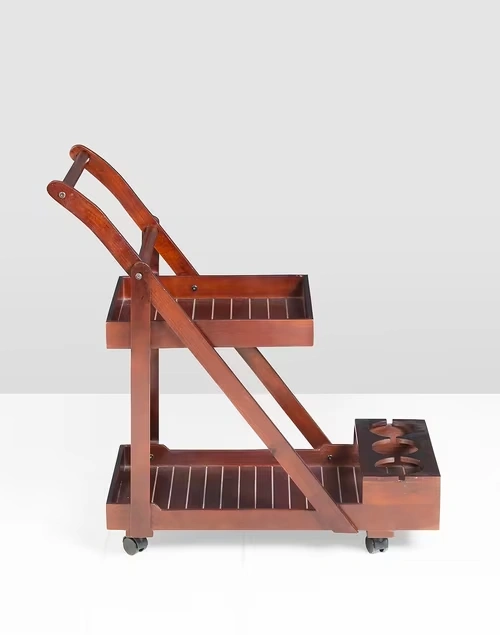 Brown Patron Wooden Bar Trolley