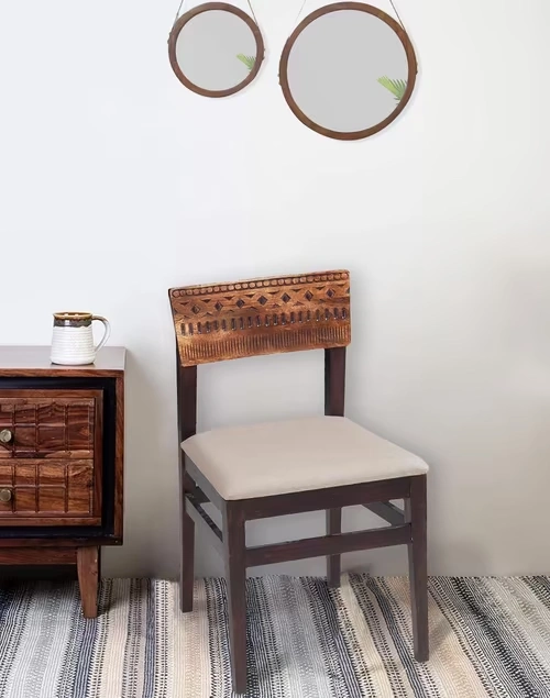 Brown Nomad Wooden Dining Chair