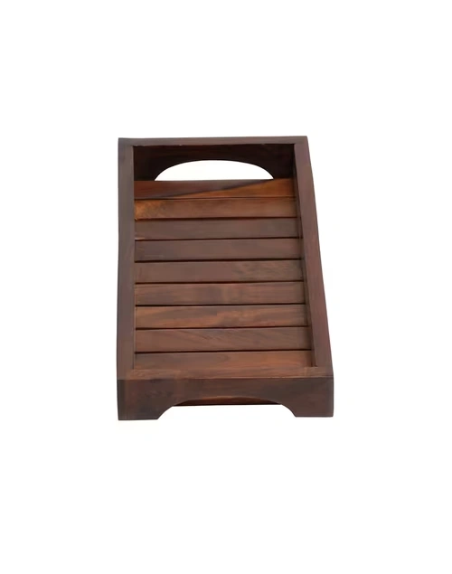 Brown Sheesham Wood Tray 4 Brown Sheesham Wood Tray