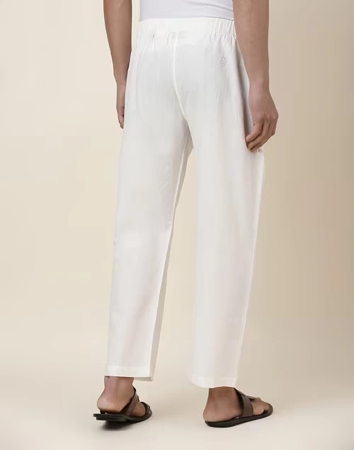 Natural Cotton Straight Leg Pyjama with Elasticated waist 4 Natural Cotton Straight Leg Pyjama with Elasticated waist