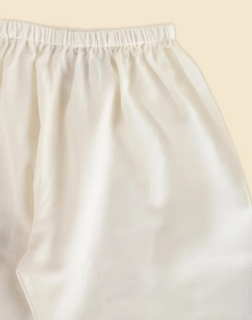 Natural Cotton Pyjama With Elasticated Waistband