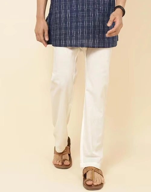 Natural Cotton Regular Pyjama with Drawstring