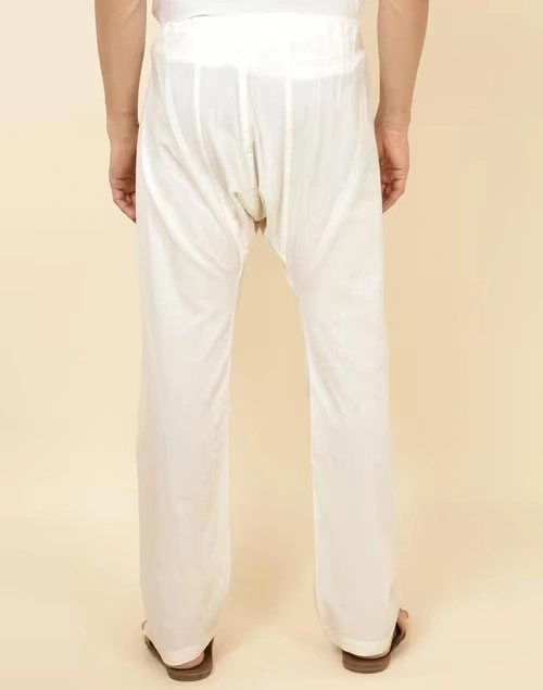 Natural Cotton Regular Pyjama with Drawstring 4 Natural Cotton Regular Pyjama with Drawstring