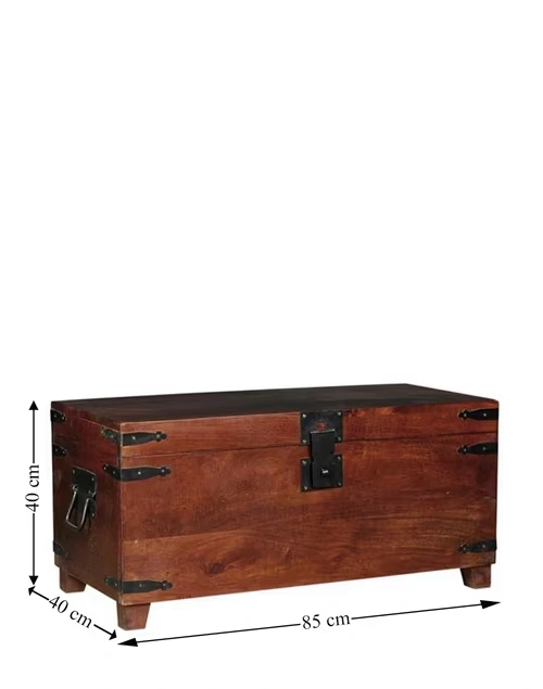 Brown Wooden Trunk 4 Brown Wooden Trunk