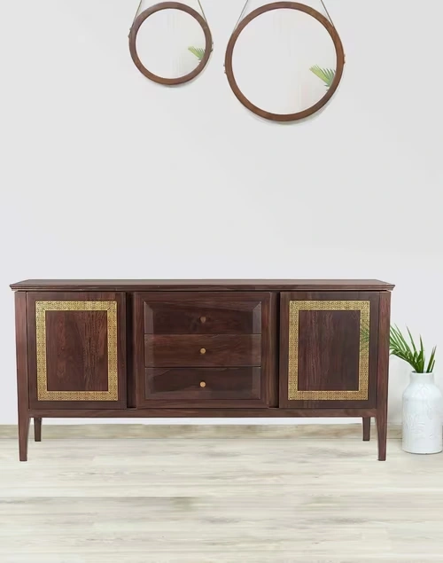 Grey Wooden Kashi Sideboard