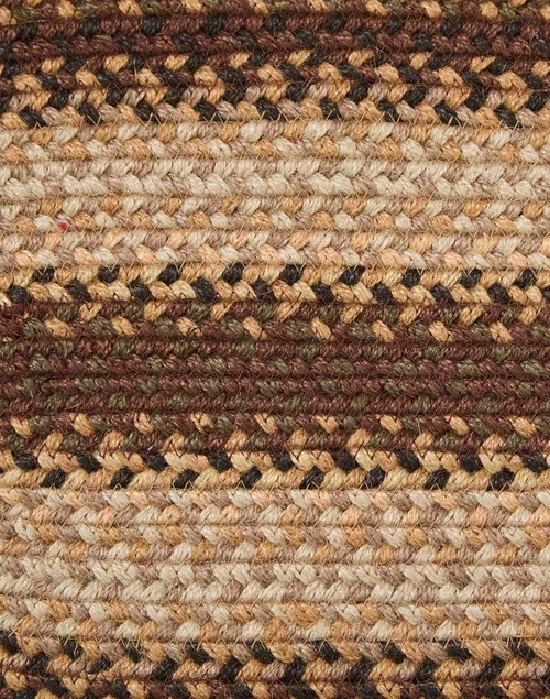 Black Afri Oval Jute Footmat - 2100 Gsm