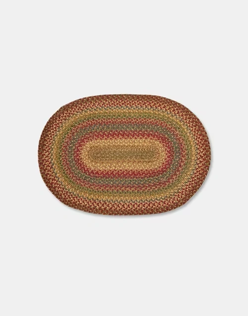 Red Afri Oval Jute Footmat - 2100 Gsm 3 Red Afri Oval Jute Footmat - 2100 Gsm