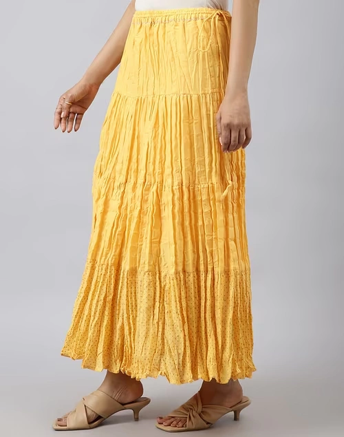 Cotton Printed Long Skirt