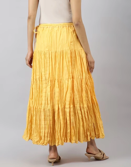 Cotton Printed Long Skirt 4 Cotton Printed Long Skirt