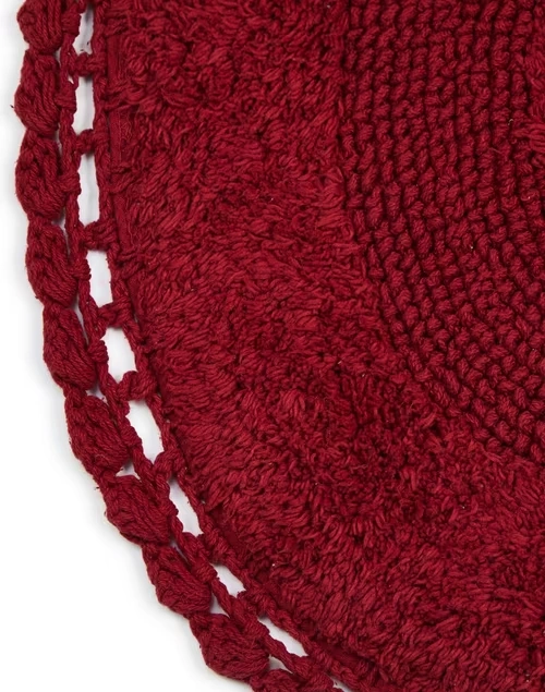 Red Cotton Woven Bathmat 50x80 3 Red Cotton Woven Bathmat 50x80
