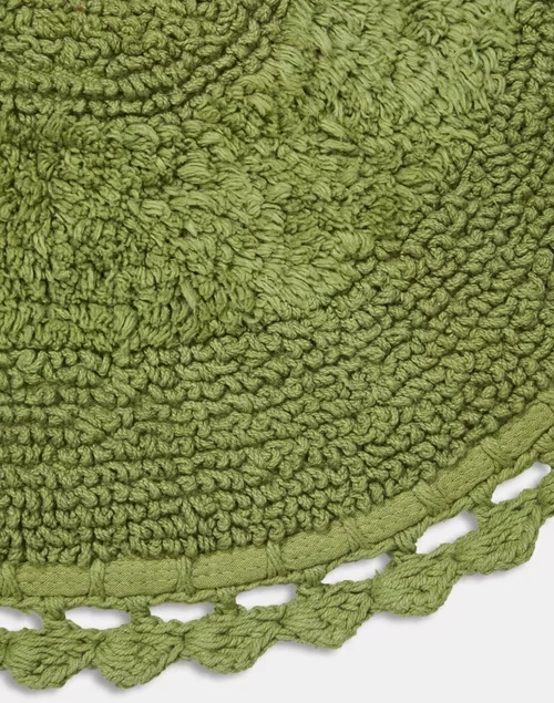 Green Kabir Woven Cotton Bathmat 4 Green Kabir Woven Cotton Bathmat