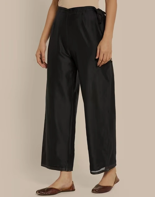 Cotton Silk Drawstring Ijar Pant