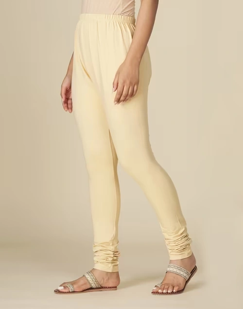 Cotton Blend Drawstring Churidar