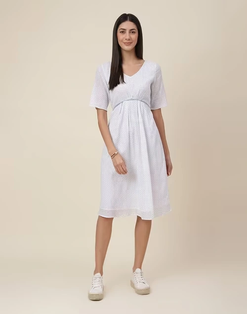 Cotton Printed Long Dress