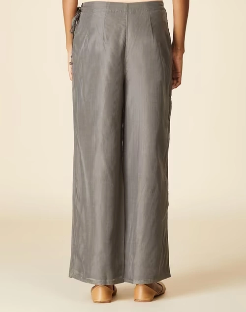 Cotton Silk Drawstring Ijar Pant