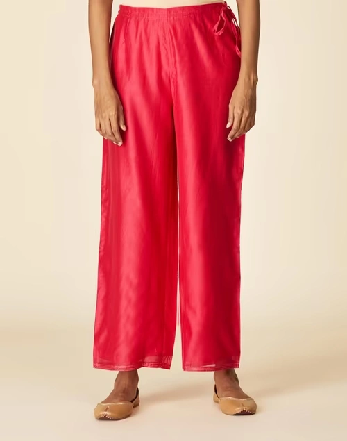 Cotton Silk Drawstring Ijar Pant
