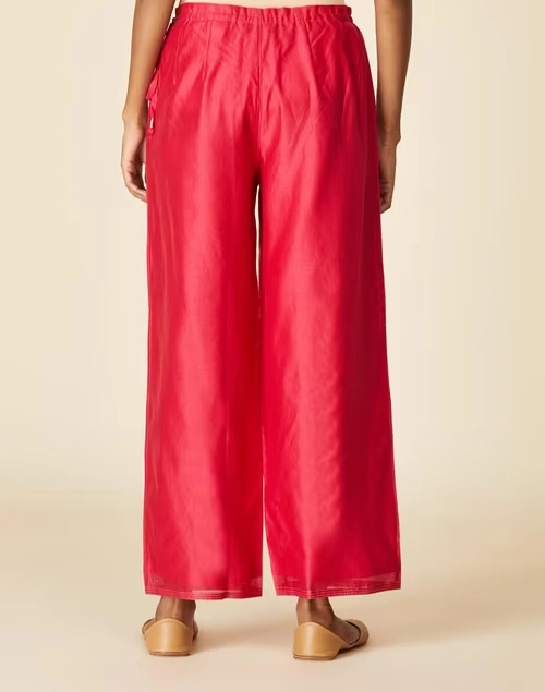 Cotton Silk Drawstring Ijar Pant