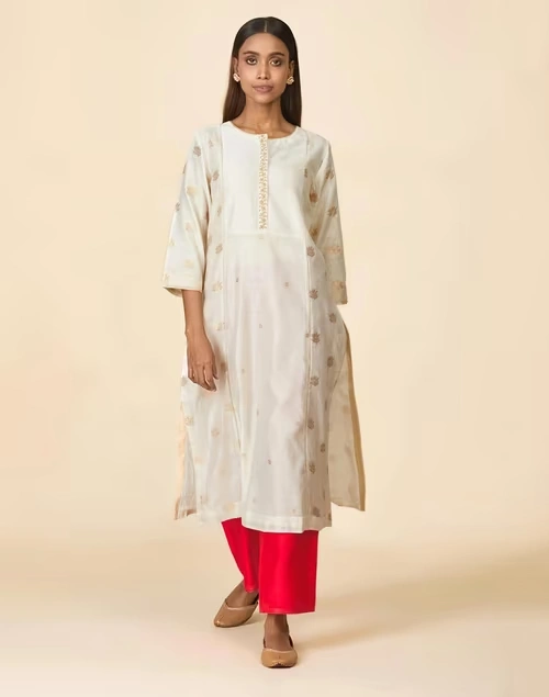 Cotton Silk Drawstring Ijar Pant