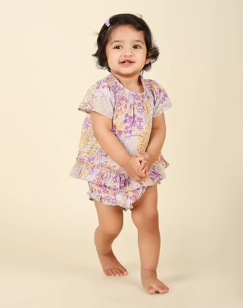 Cotton Printed Bloomer Set