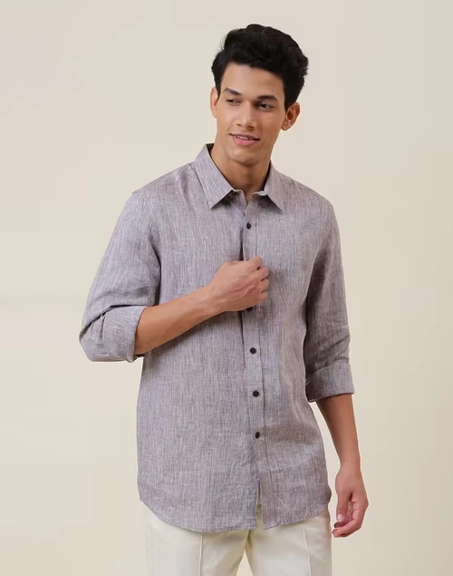 Brown Linen Shirt