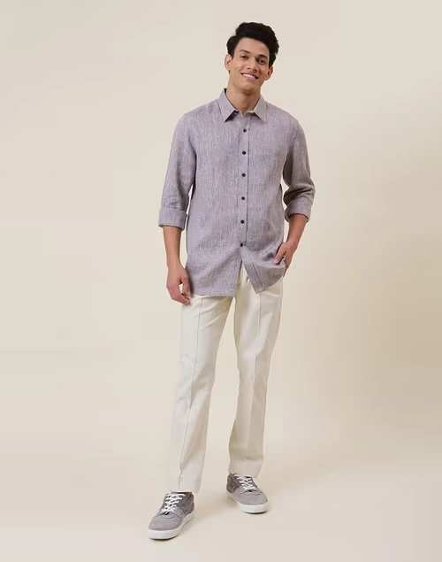 Brown Linen Shirt 4 Brown Linen Shirt