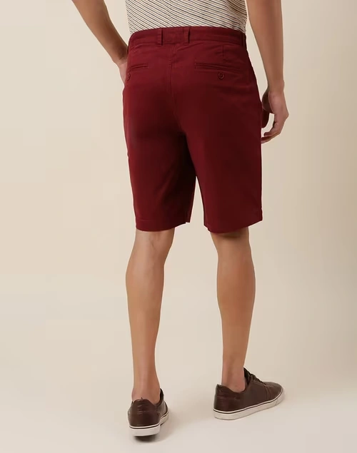 Magenta Cotton Thigh Length Regular Shorts 3 Magenta Cotton Thigh Length Regular Shorts