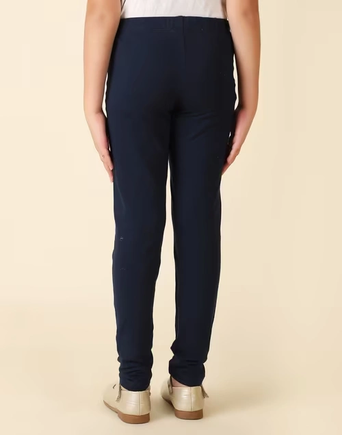 Navy Cotton Blend Legging 3 Navy Cotton Blend Legging