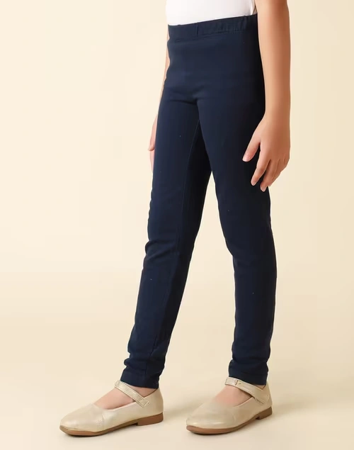 Navy Cotton Blend Legging 4 Navy Cotton Blend Legging