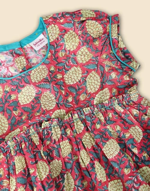 Pink Cotton Printed Salwar Set 4 Pink Cotton Printed Salwar Set