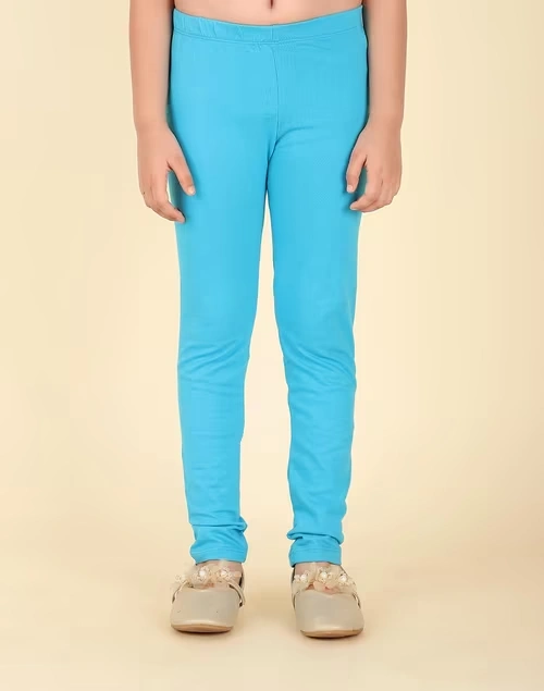 Turquoise Cotton Leggings