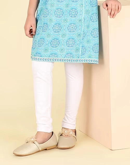 White Cotton Leggings