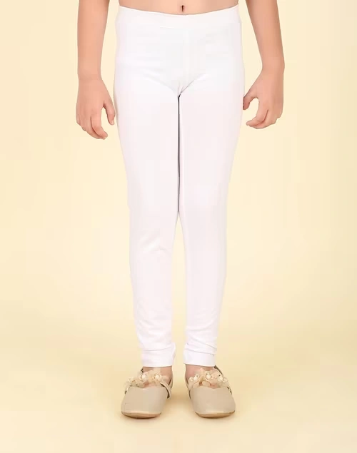 White Cotton Leggings