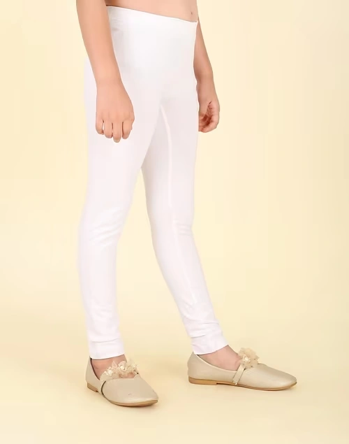 White Cotton Leggings