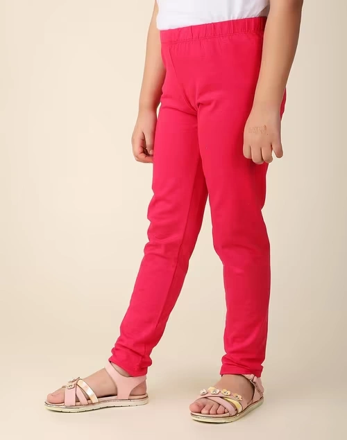 Pink Cotton Leggings 3 Pink Cotton Leggings