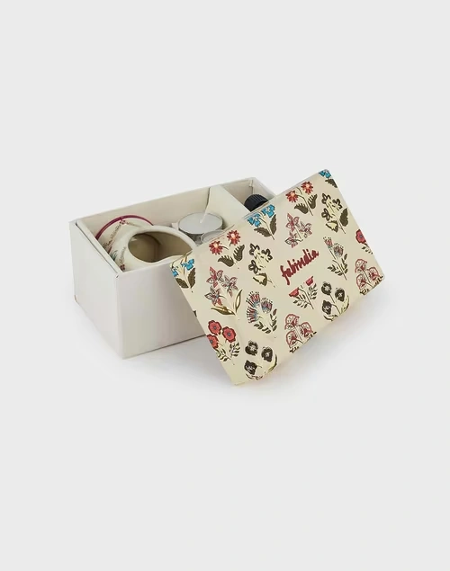 Gold Ceramic Decaled Adwaya Diffuser Gift Set