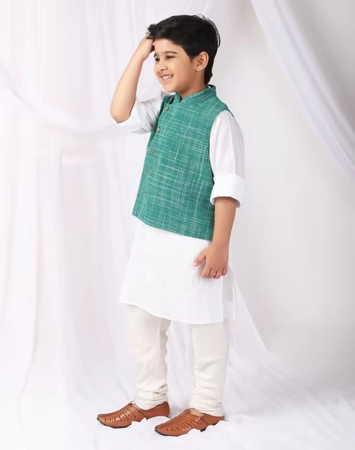 Cotton Bana Woven Nehru Jacket 3 Cotton Bana Woven Nehru Jacket